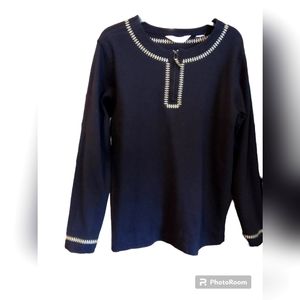 Bechamel 1X Black Long Sleeve With Gold Details